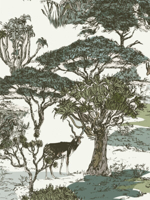 SAFARI LANDSCAPE SCENERY | SEAMLESS PATTERN SAFARI LANDSCAPE SCENERY | SEAMLESS PATTERN