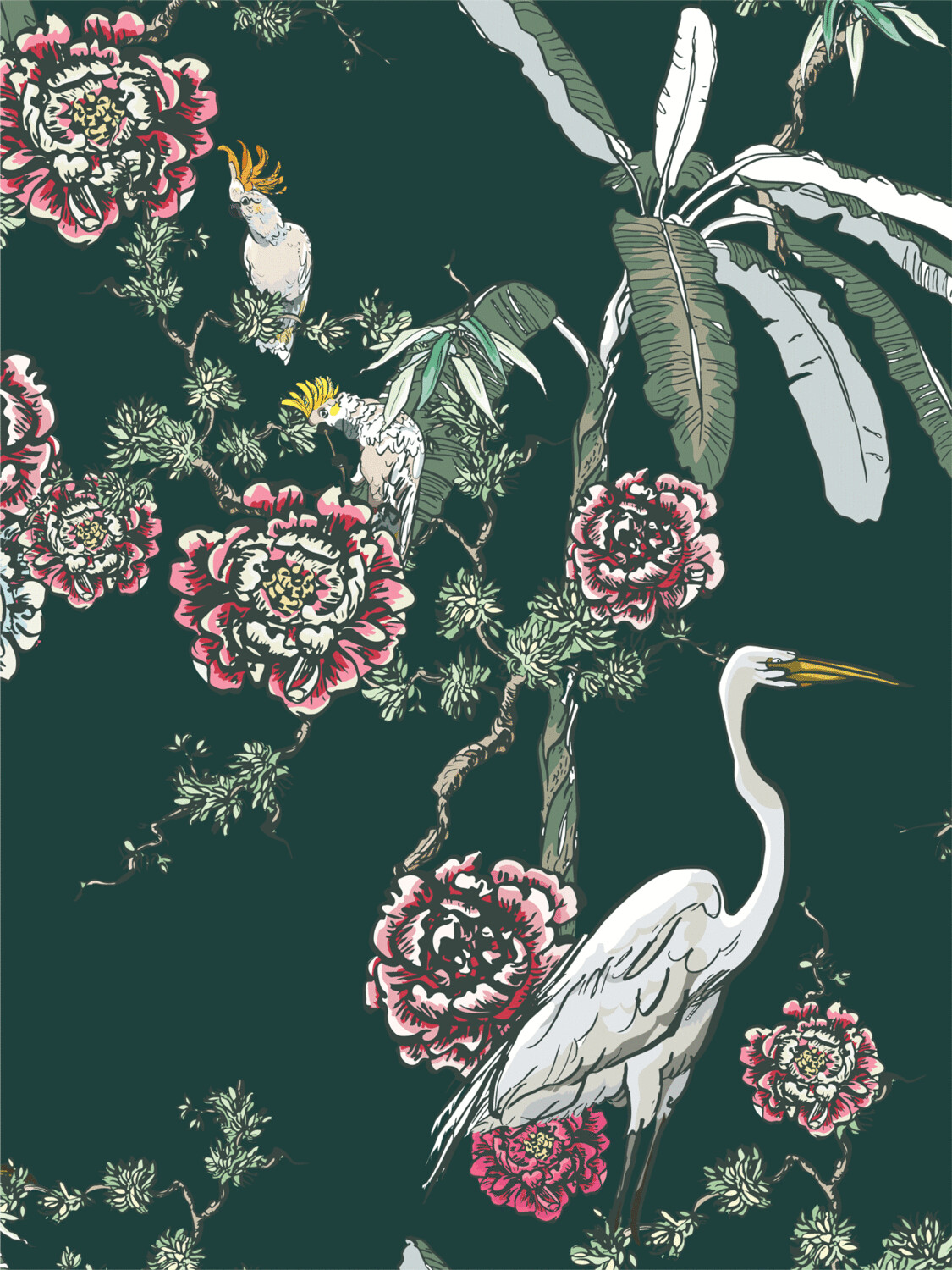MIDNIGHT CHINOISERIE | SEAMLESS PATTERN MIDNIGHT CHINOISERIE | SEAMLESS PATTERN