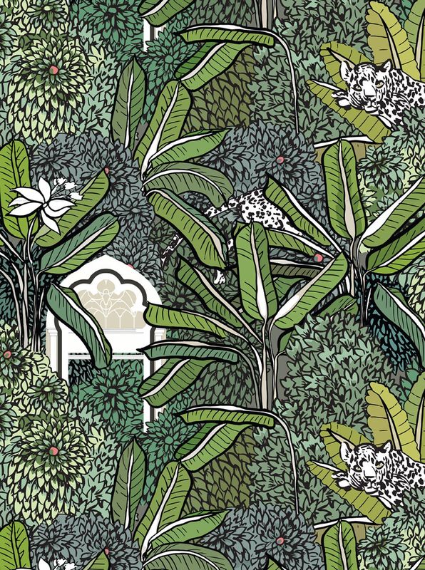 HIDDEN GARDEN PAVILION | SEAMLESS PATTERN
