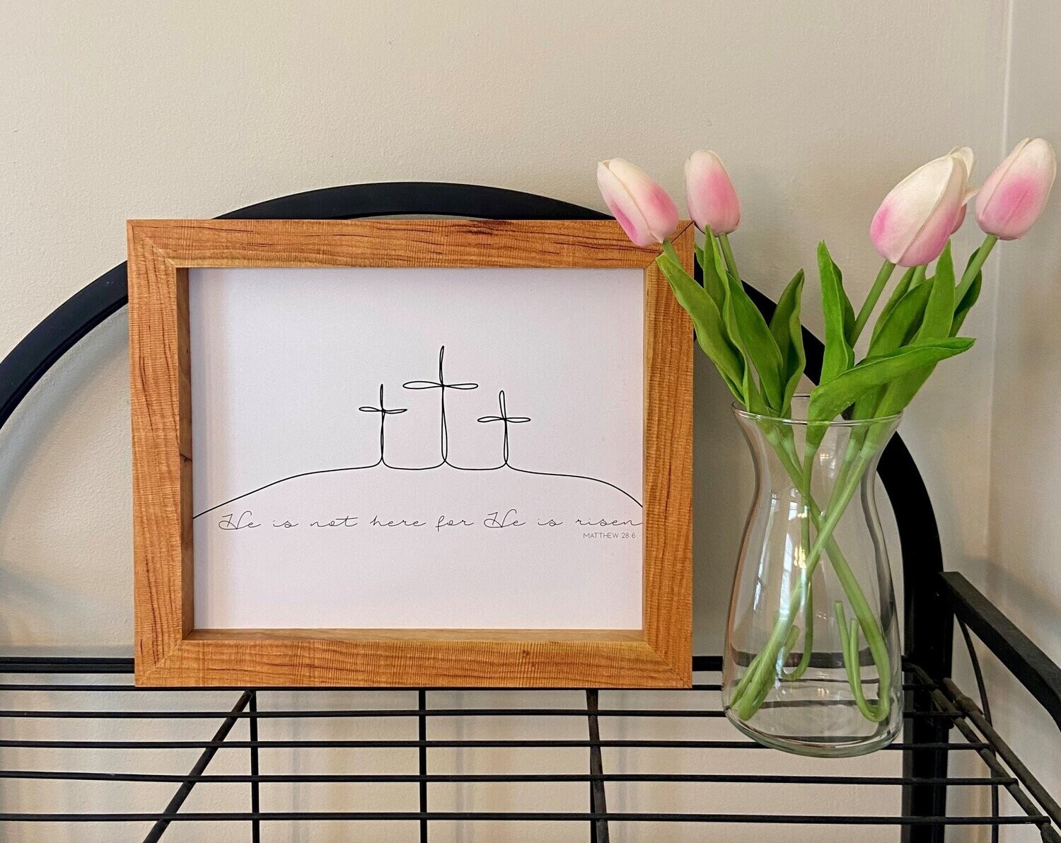 Matthew 28:6 - Handmade Picture Frame