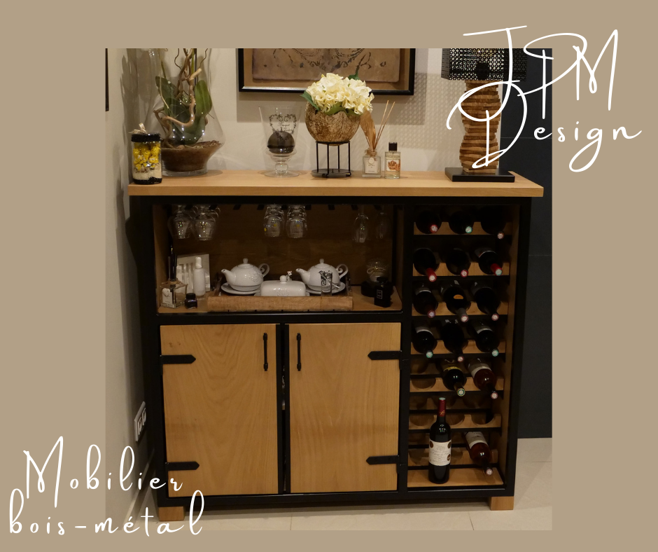 JPM Design Meuble bois métal