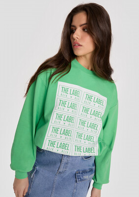 LABEL Sweater Green Alix The Label