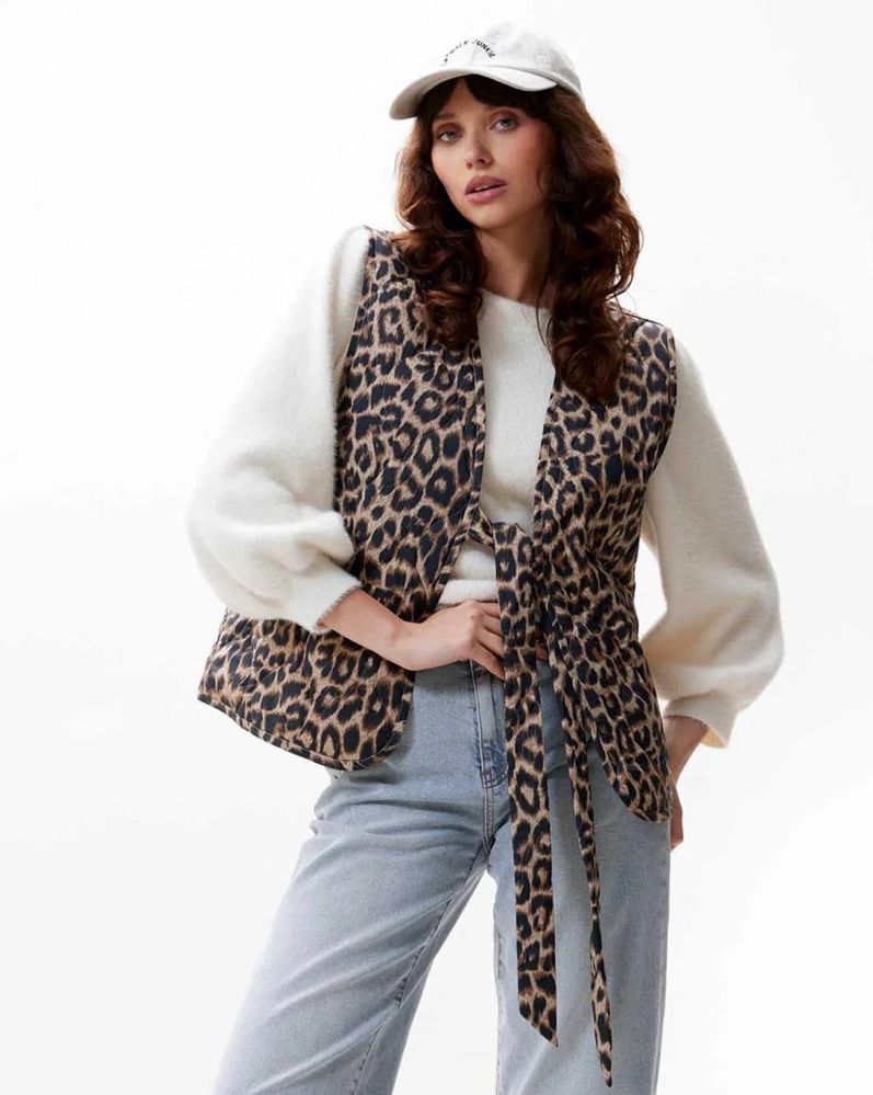 Reversible LEOPARD bodywarmer Catwalk Junkie