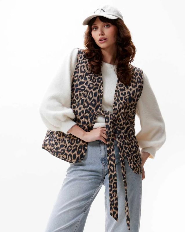 Reversible LEOPARD bodywarmer Catwalk Junkie