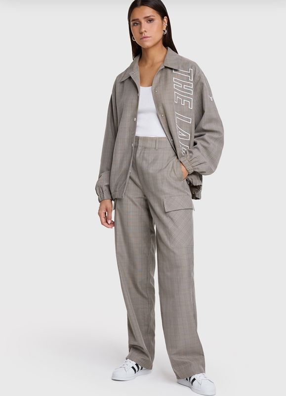 Check Cargo pants Alix The Label beige Check Cargo pants Alix The Label beige