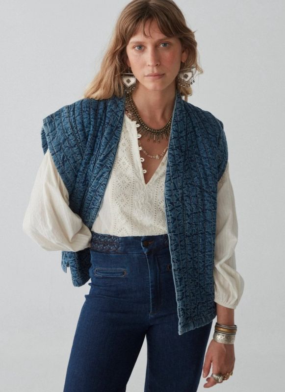 Elsa denim blue moon jacket Maison Hotel
