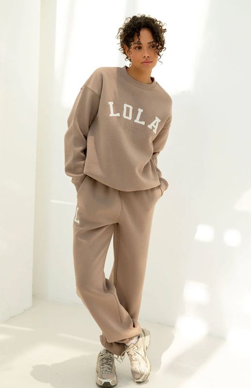 Milla pants Taupe The Lola Club