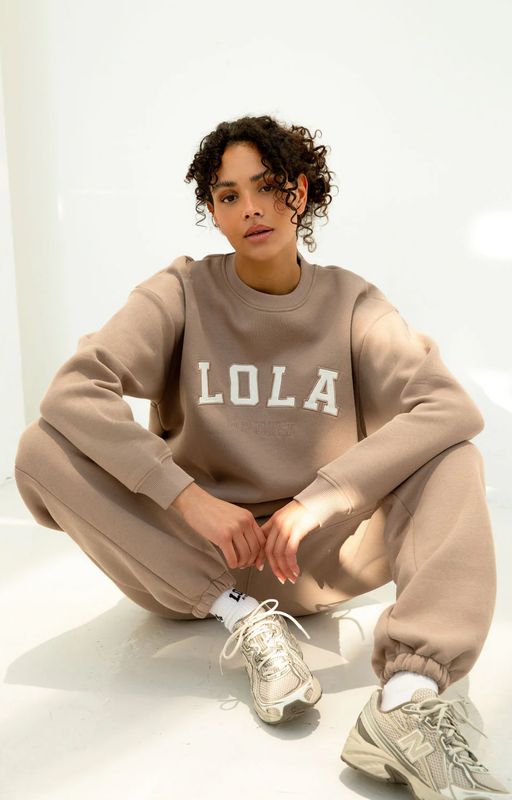 Milla pants Taupe The Lola Club