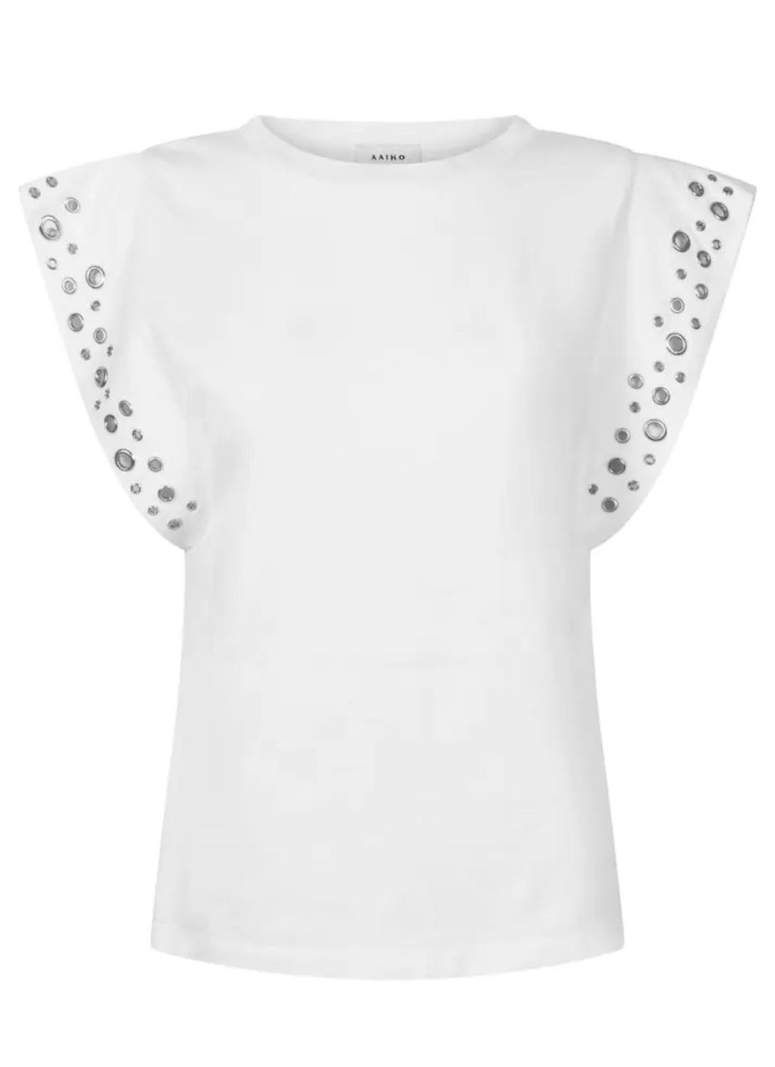Julie Top white studs Aaiko