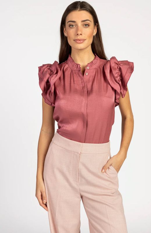 GEZANA blouse roze Aaiko