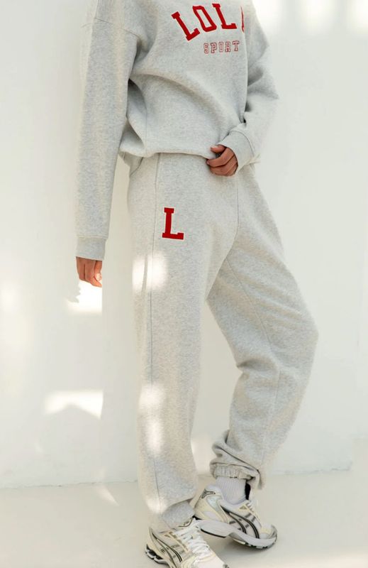 Milla pants licht grijs The Lola Club