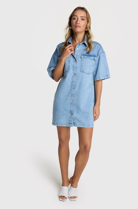 FLOWY Shirt dress denim Alix the Label 2506305179 200