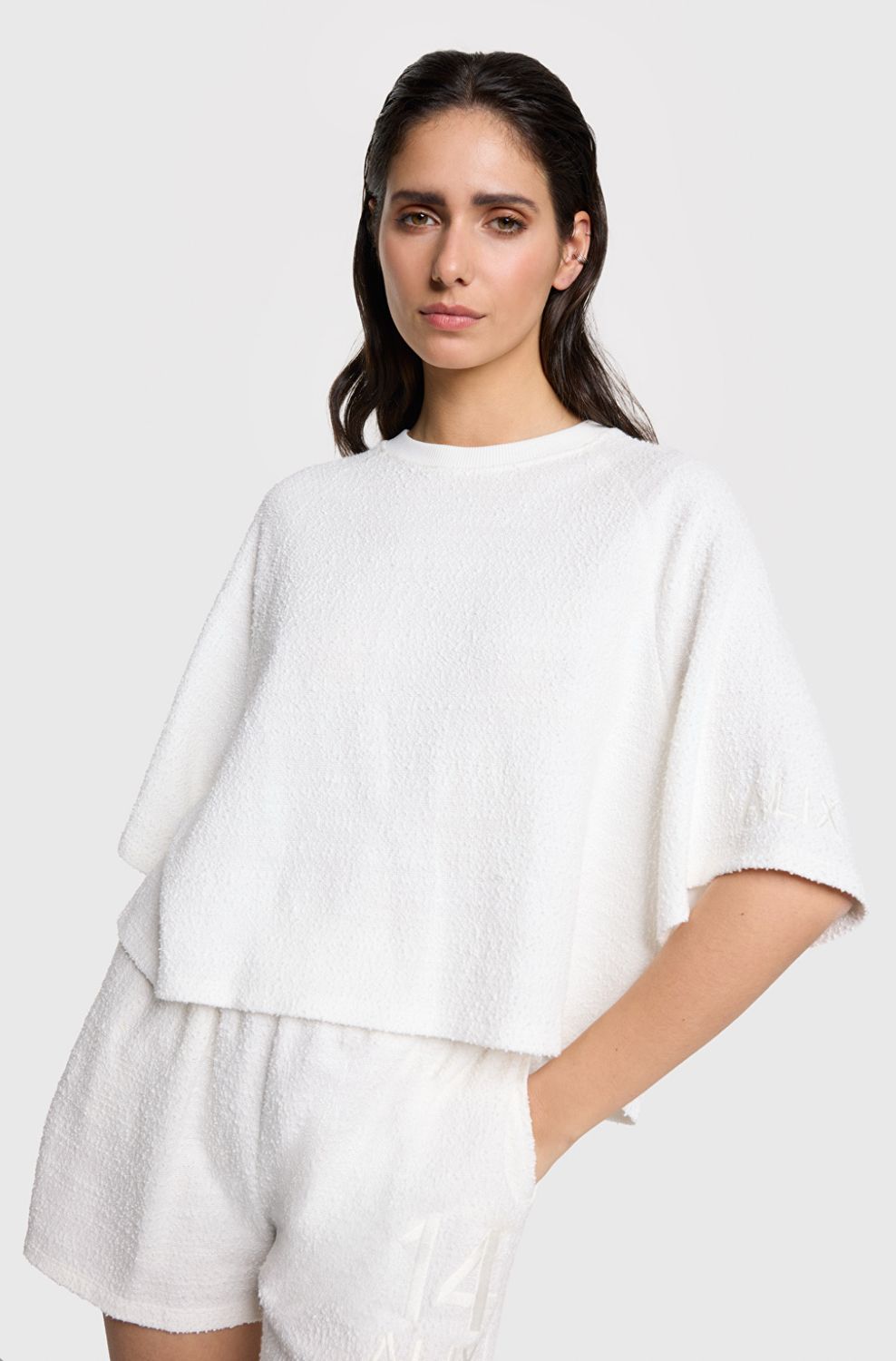 BOUCLE T-shirt Alix the Label Cream #2506812191 009