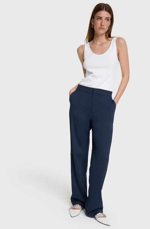 Clean pants navy Alix The Label #2508131256