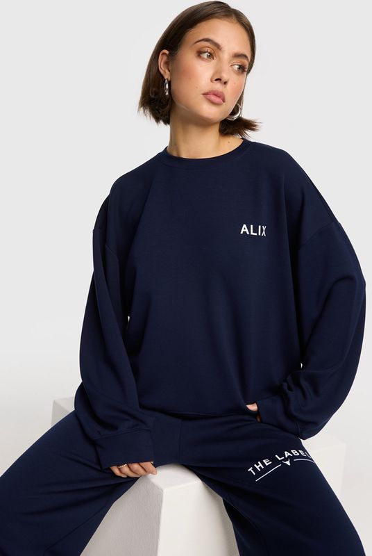 Scuba sweater navy Alix the Label #2508860404