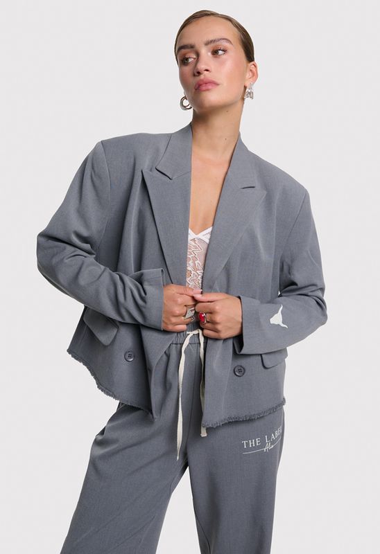 Double breasted blazer grijs Alix the Label #2509424328