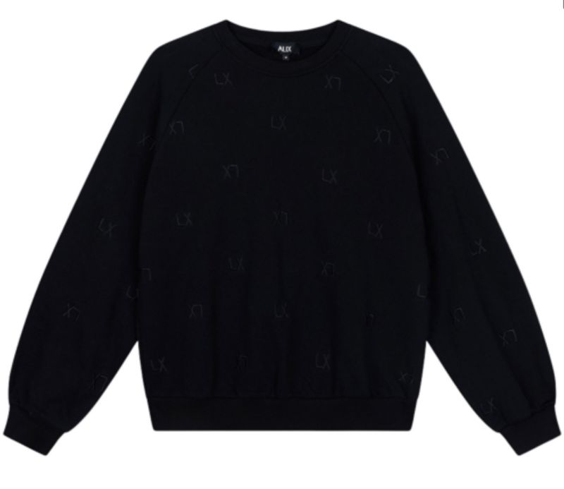 Logo sweater zwart Alix the Label #2509833350
