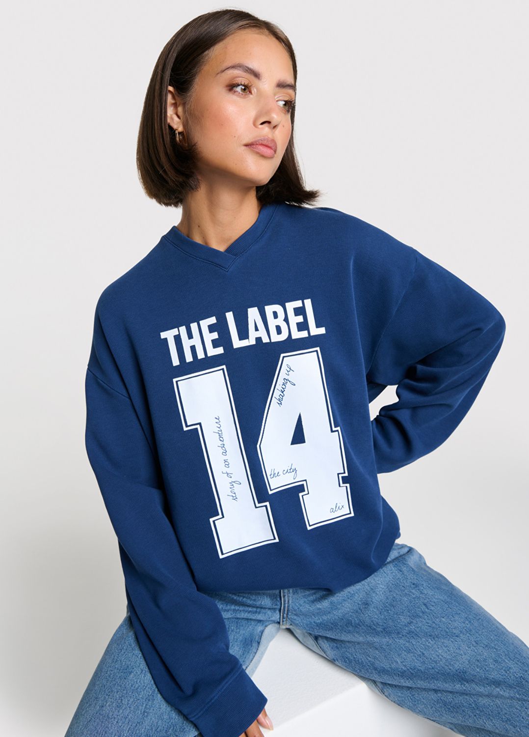 Sports sweater navy Alix the Label #2512810515 203