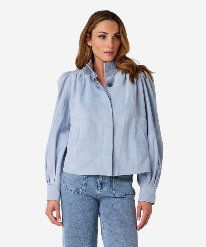 Taimia top jas faded blue suede Ibana