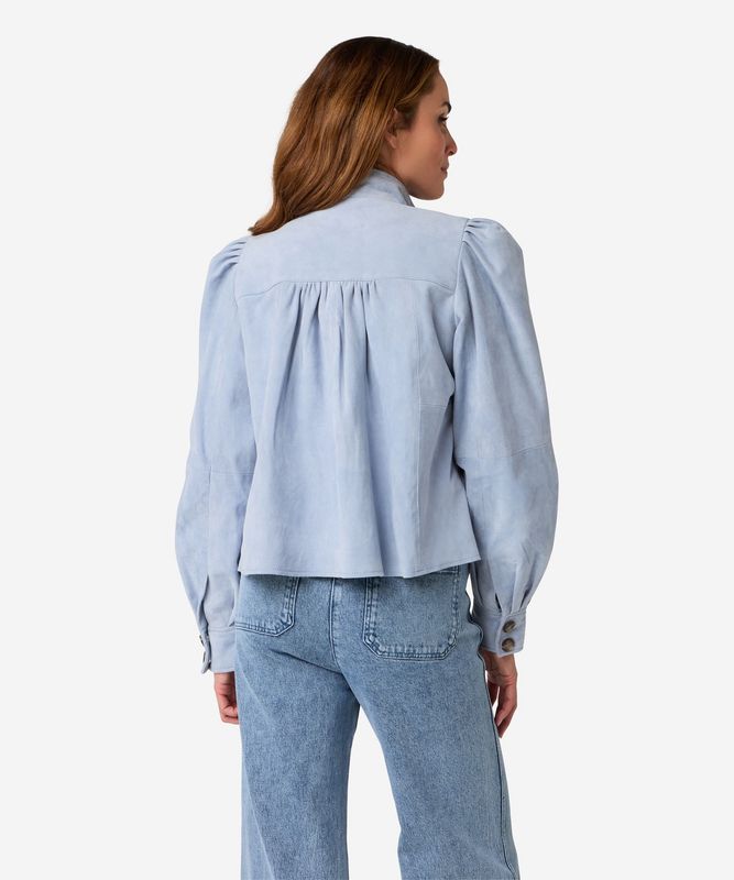 Taimia top jas faded blue suede Ibana