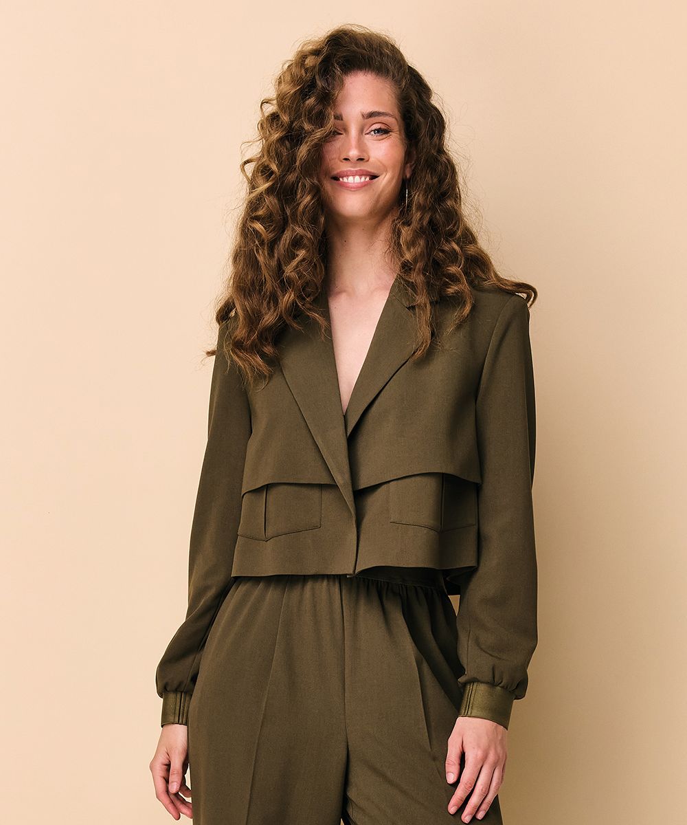 Jayge blazer dark Elm Green Ibana