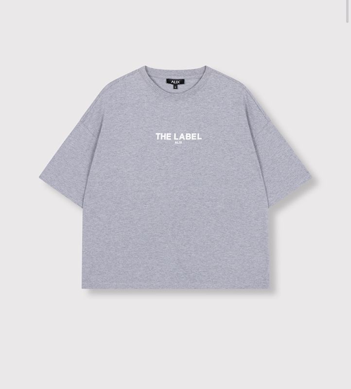 The label T-shirt soft grey melange Alix the Label #2512819457 880