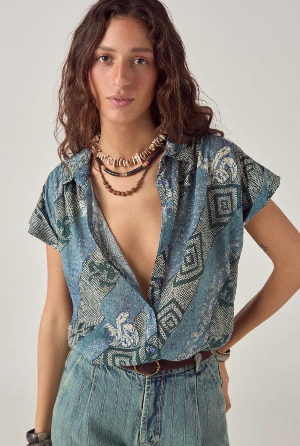 AYAKO Shikoku Indigo blouse Maison Hotel