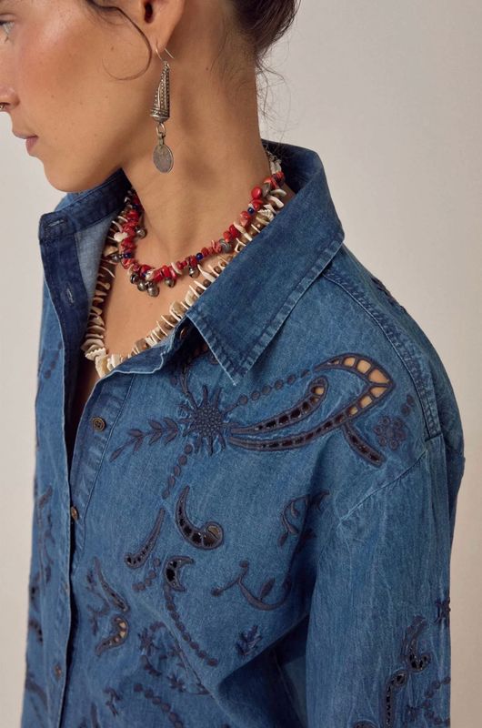 STELLA blouse Constellation Maison Hotel denim STELLA blouse Constellation Maison Hotel denim