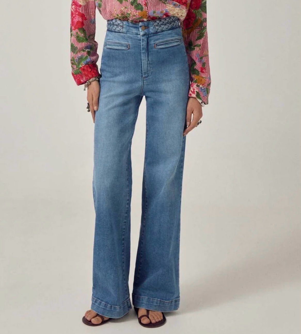 CHER Braid Denim pants Maison Hotel