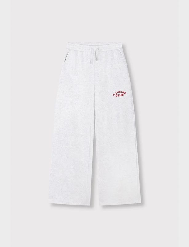 Wide leg sweat pants Alix the Label licht grijs 2603173594 852