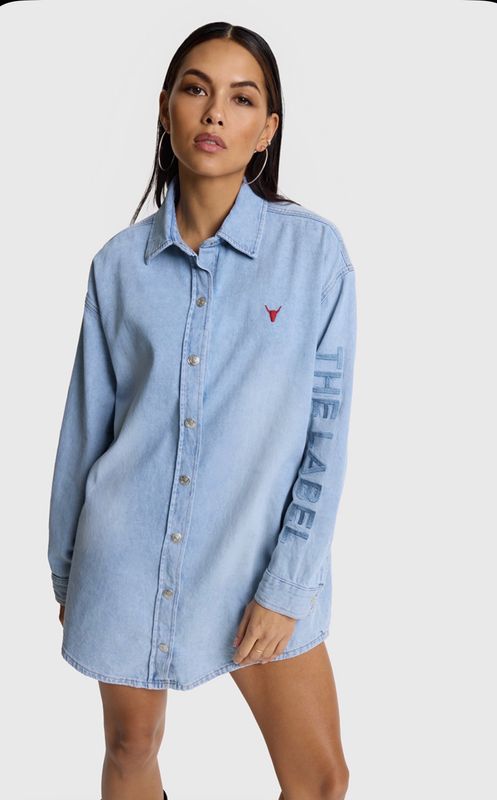 DENIM oversized blouse / jurk Alix the Label 2603971627