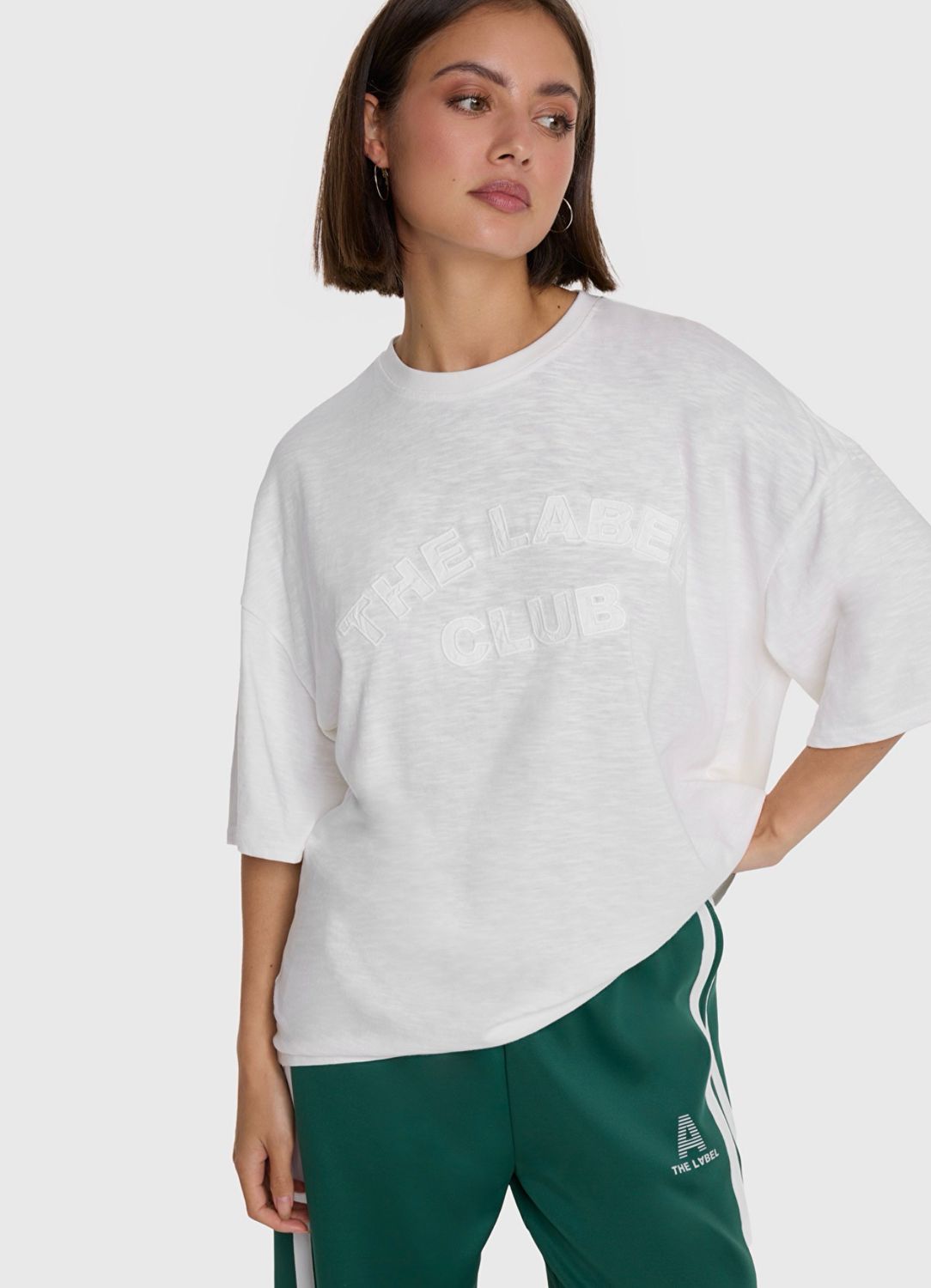 Slub T-shirt soft wit Alix the Label #2603883611