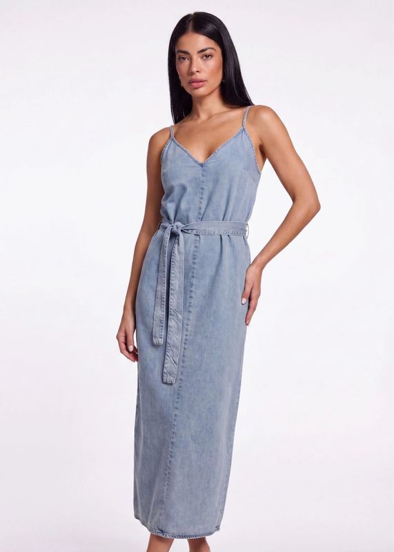 Chrissie Tencel Dress Freebird Pearl Blue