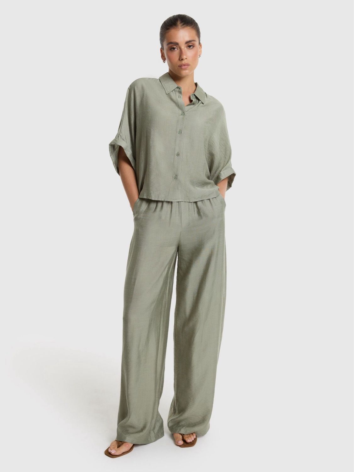 Irregular wide leg pants Alix the Label #2607129767