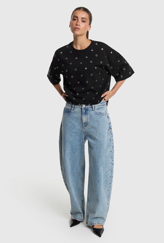 Studded barrel jeans Alix the Label #2606196717