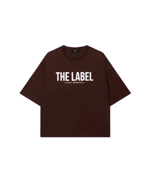 The Label oversized t-shirt Alix the Label 2608819959-659 warm brown