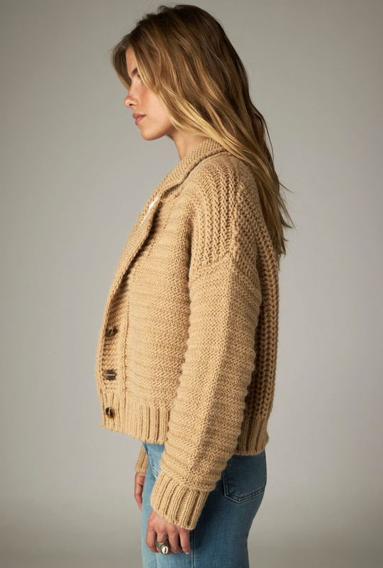 ELSA CARDIGAN Maison Hotel caramel