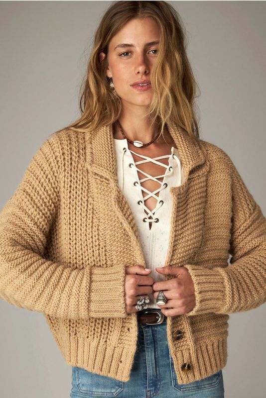 ELSA CARDIGAN Maison Hotel caramel