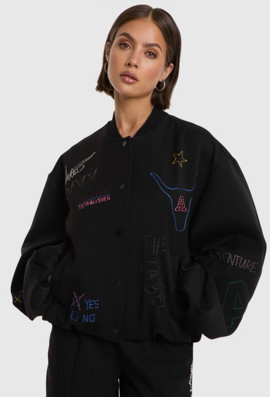 Artwork bomber Alix the label zwart 2609856940