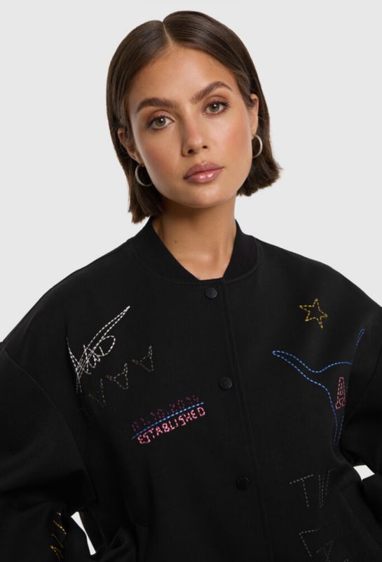 Artwork bomber Alix the label zwart 2609856940