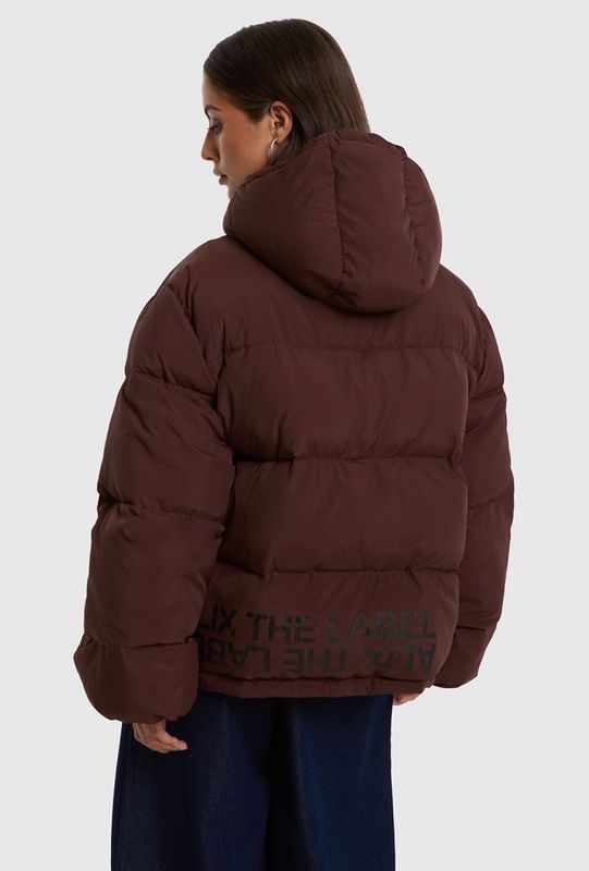 Puffer coat warm brown Alix the Label #2609506846