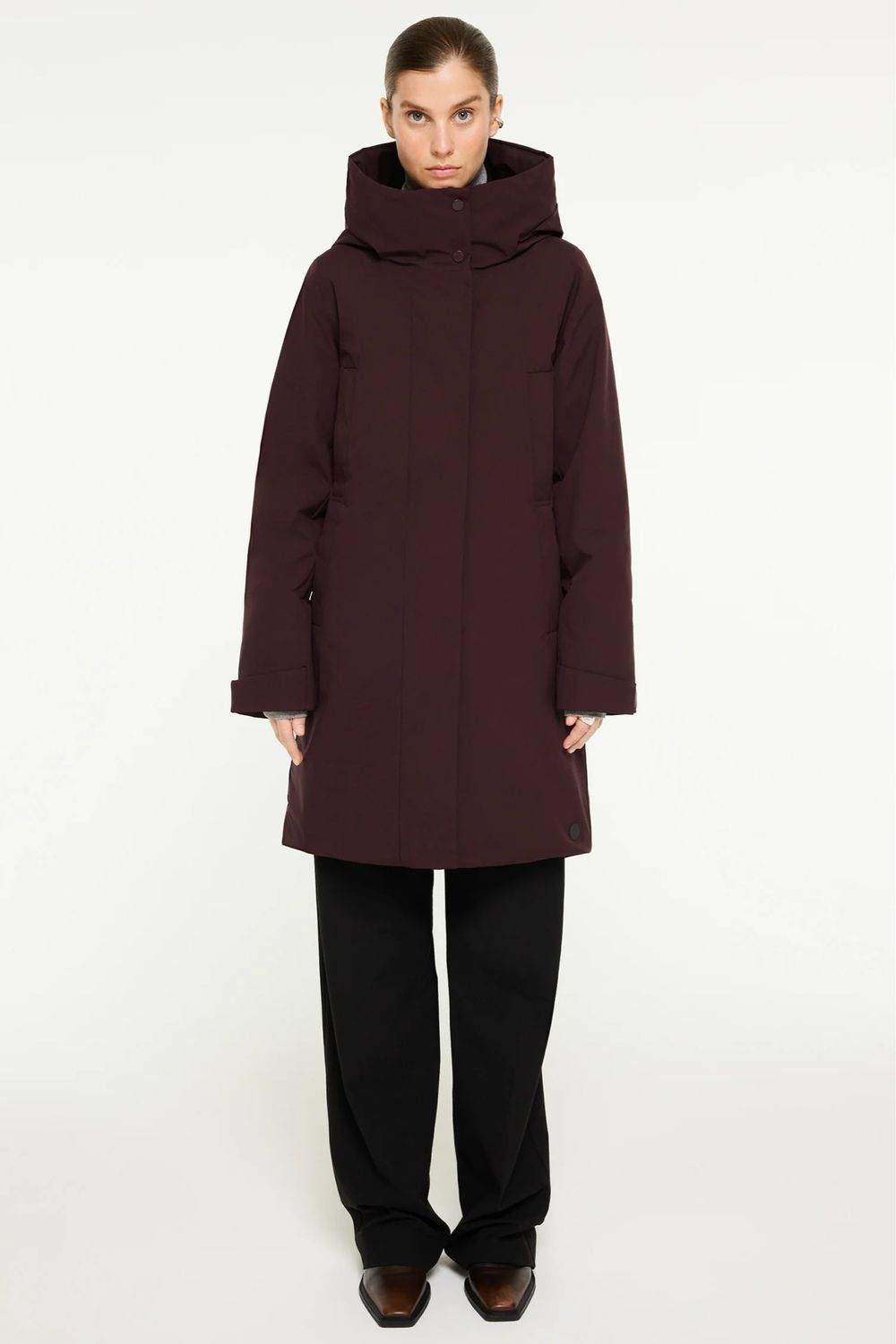 Elvine Eline Winterjas Wine | Bordeauxrode Dames Parka Elvine Eline Winterjas Wine | Bordeauxrode Dames Parka