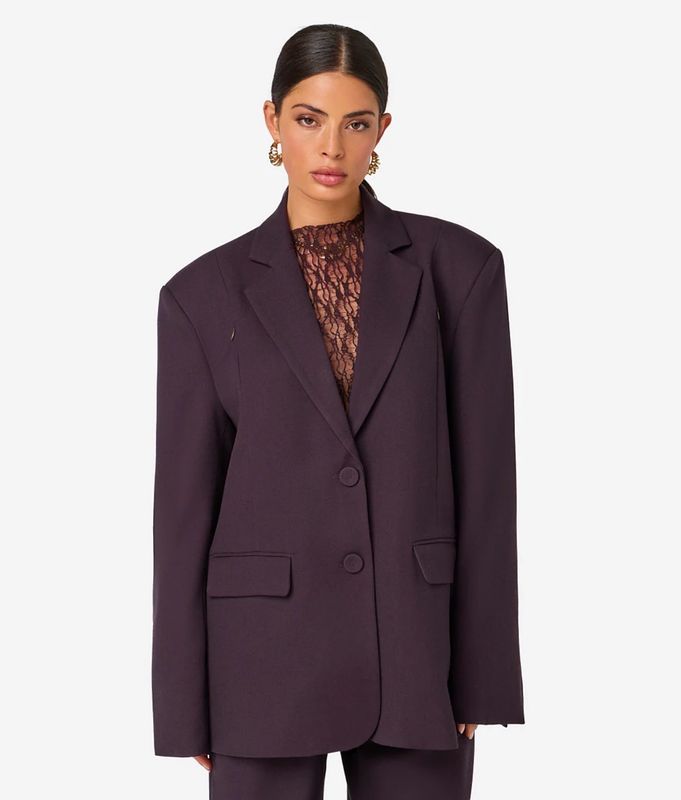 Jami Blazer Ibana aubergine