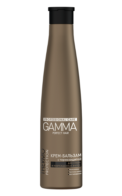 Крем-бальзам GAMMA PERFECT HAIR с термозащитой для сухих и поврежденных волос, 350мл