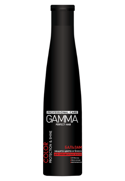 Бальзам GAMMA PERFECT HAIR защита цвета и блеск для окрашенных волос, 350мл