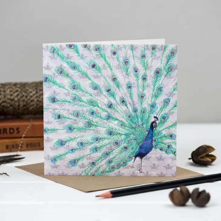 Peacock Greeting Card