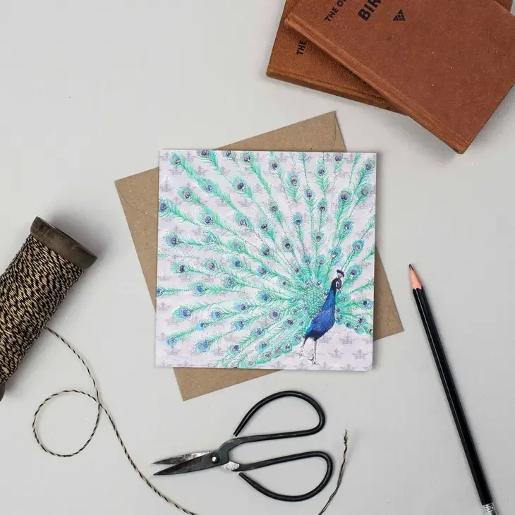 Peacock Greeting Card