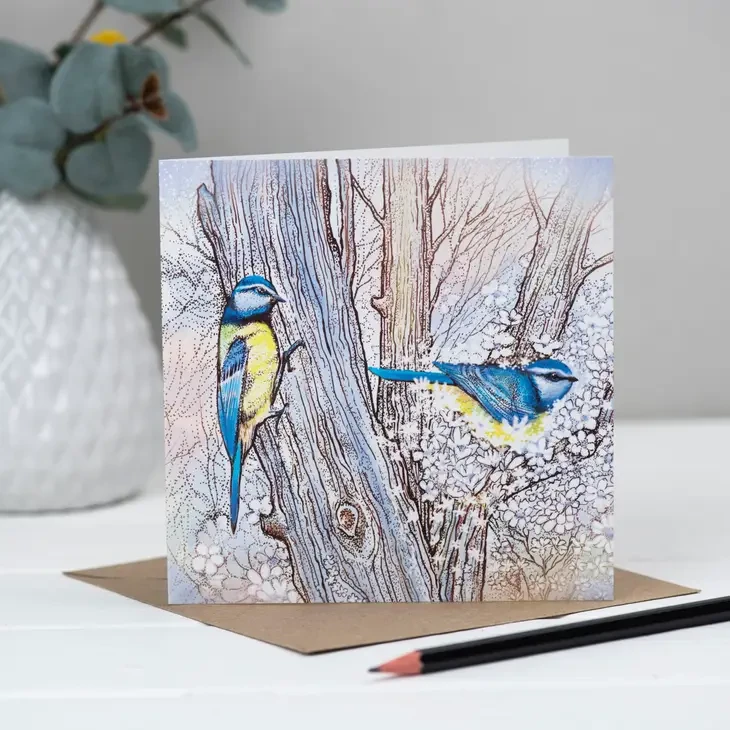 Bluetit Greeting Card