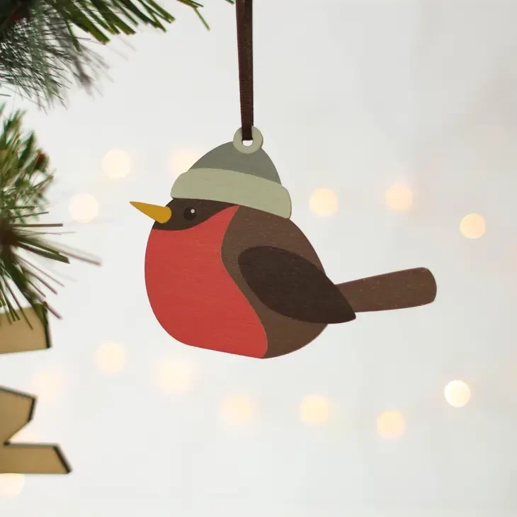 Winter Woodland Animals, Set Of Four Decorations