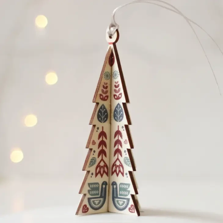 Christmas Tree Decoration, Hanging Folk Tree